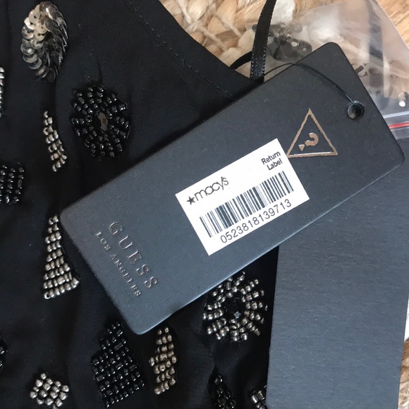 Beaded Black guess tank - Picture 3 of 4